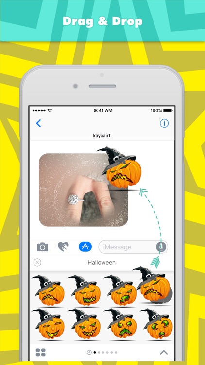 Halloween stickers by kayaairt for iMessage