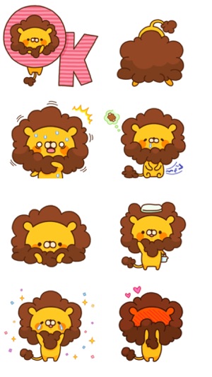 Cute Lion Stickers(圖4)-速報App