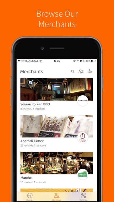 Stamps Loyalty App iPhone Stamps Loyalty App iPhone
