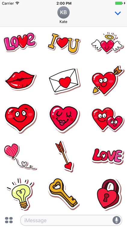 Animated Love Eighties Stickers screenshot-3