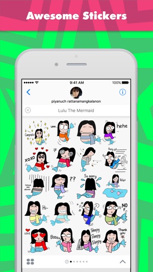 Lulu The Mermaid stickers for iMessage(圖1)-速報App