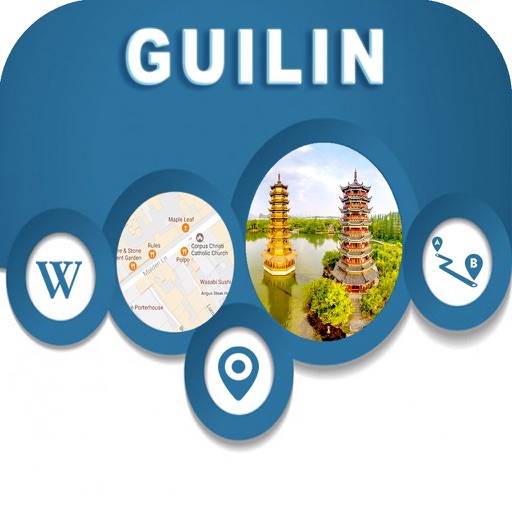 Guilin China Offline City Maps Navigation iOS App