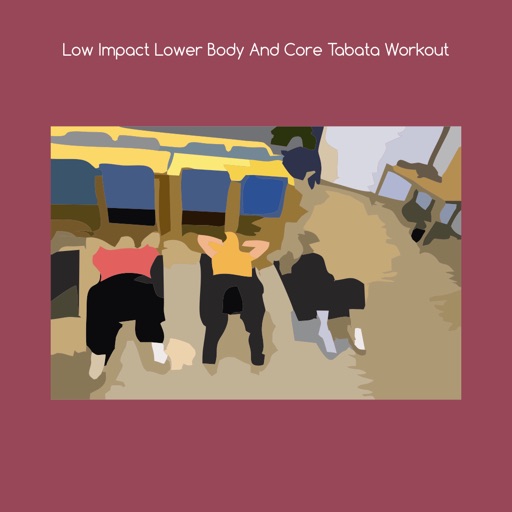 Low impact lower body and core tabata workout icon