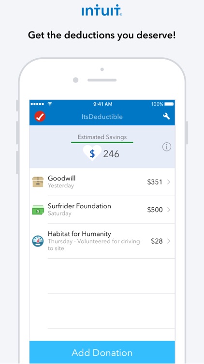 ItsDeductible Charity Donation Tracker