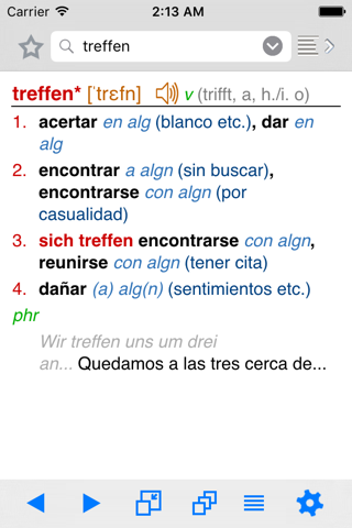 Lingea German-Spanish Advanced Dictionary screenshot 2