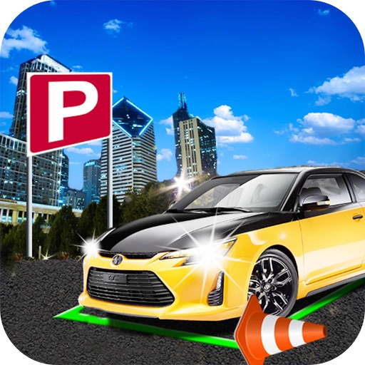 City Car Parking Sim Test 2016-Real Car Driving 3D Icon