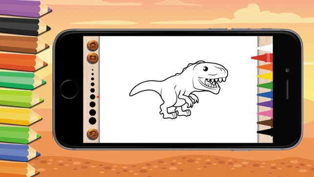 dinosaur : kids coloring book(圖1)-速報App