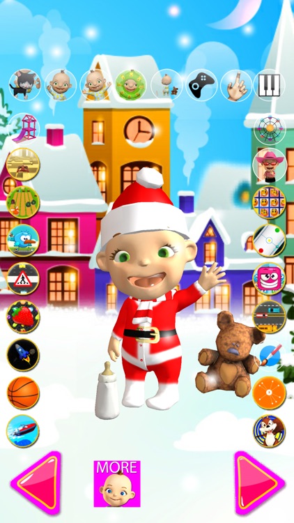 Talking Babsy Baby Xmas Games