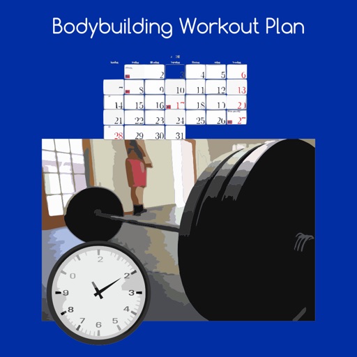 Bodybuilding workout plan icon