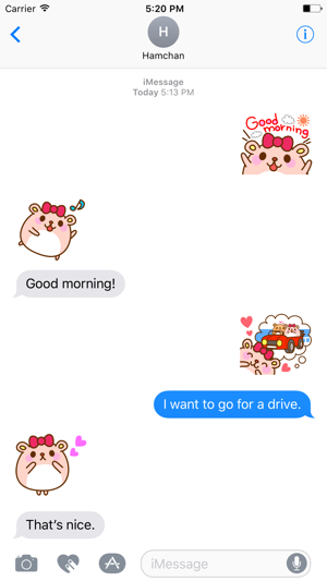 Girls Hamster Sticker