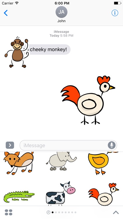 Doodle Zoo - Charming Funny Animal Doodle Stickers