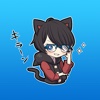 Aoji The Black Cutie Cat Girl Stickers 5