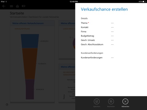 Microsoft Dynamics 365 for BlackBerry screenshot 4