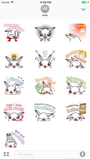 Selena The Lovely Bunny English Stickers(圖3)-速報App