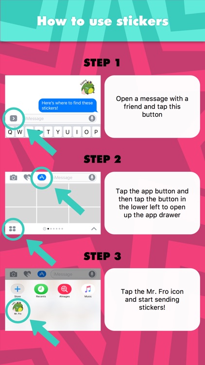 Mr. Fro stickers by Gala