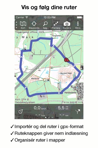 Topo GPS Denmark screenshot 2