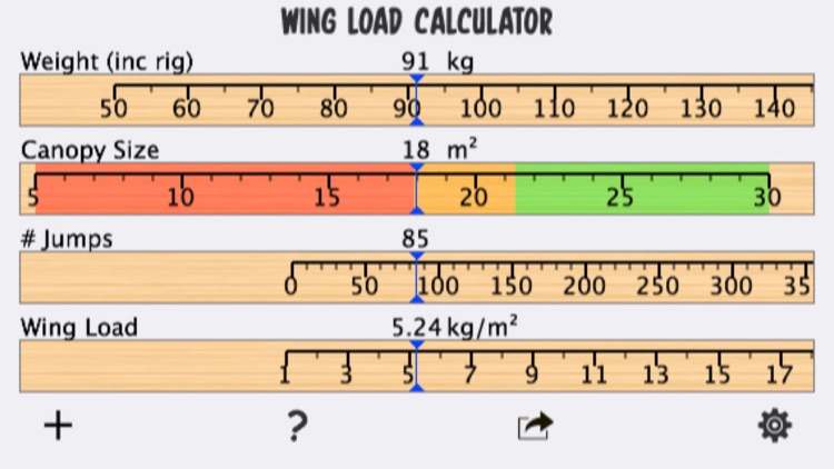 Skydive Wingload Calculator screenshot-3