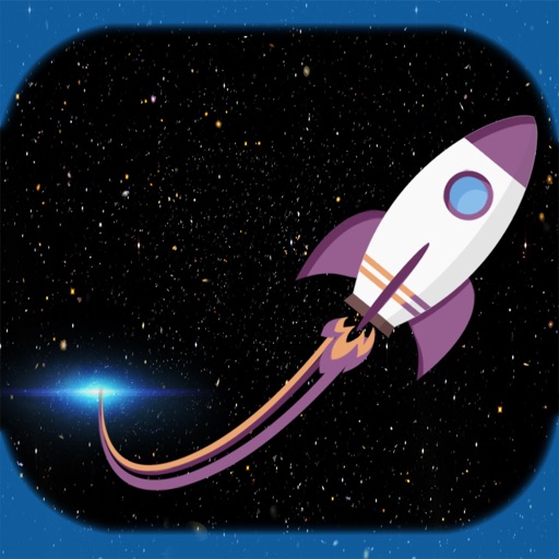 Rocket in the sky Icon