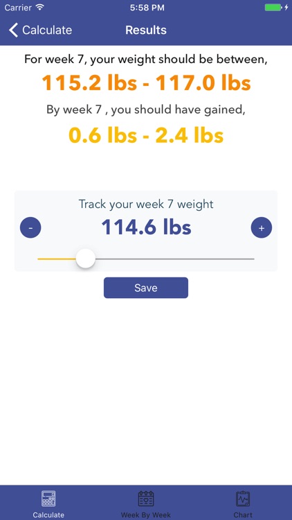 Ideal Pregnancy Weight - Calculator & Tracker screenshot-3
