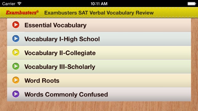 SAT Prep Verbal Flashcards Vocabulary Exambusters(圖4)-速報App