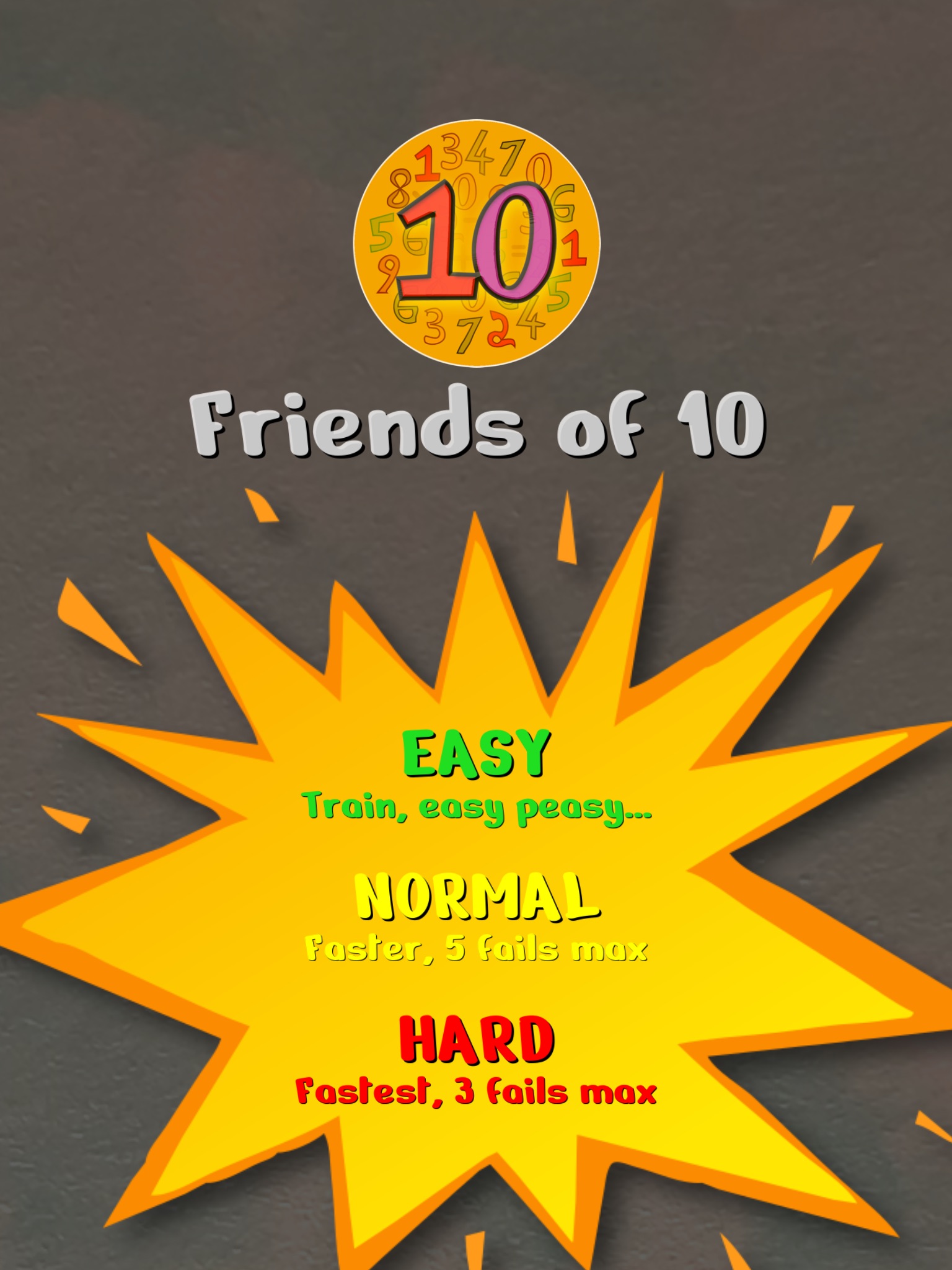Friends Of Ten Math Drill Game screenshot 2