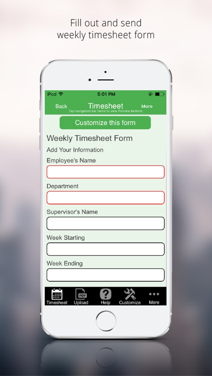 Work Timesheet App