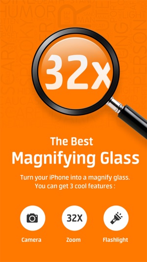 Magnifying Glass Pro- Magnifier with Fla