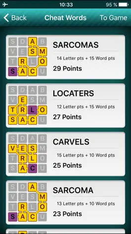 Game screenshot EZ Words Finder - cheat for Word Streak game hack