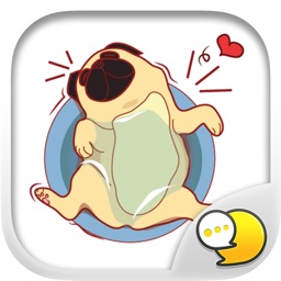 PUG PUG Stickers & Emoji Keyboard By ChatStick