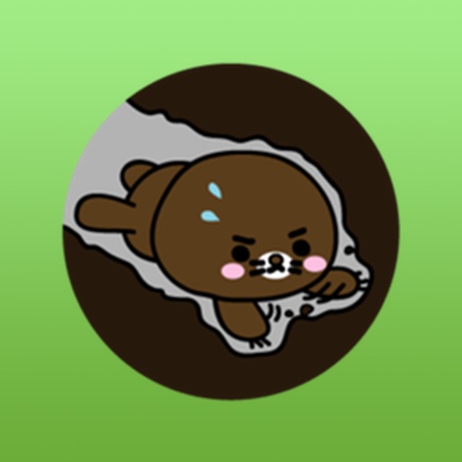 Lovely Brown Mole Stickers icon