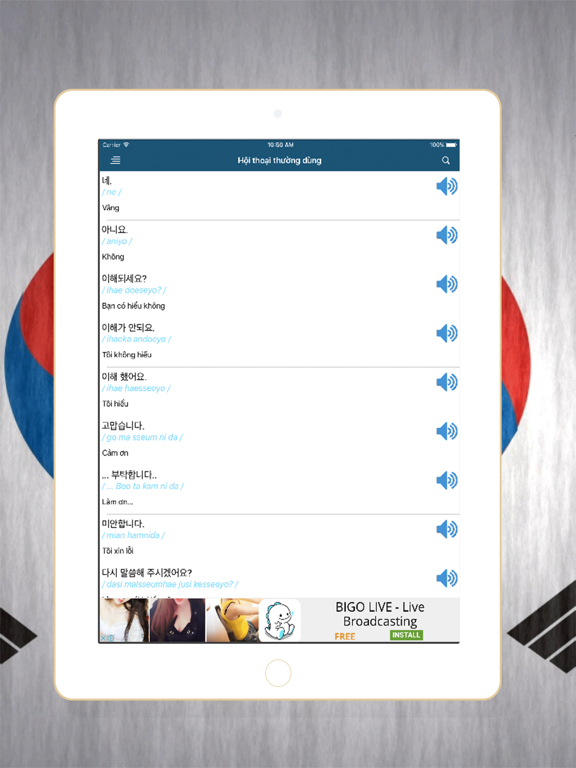 Giao tiếp cơ bản Tiếng Hàn screenshot 2