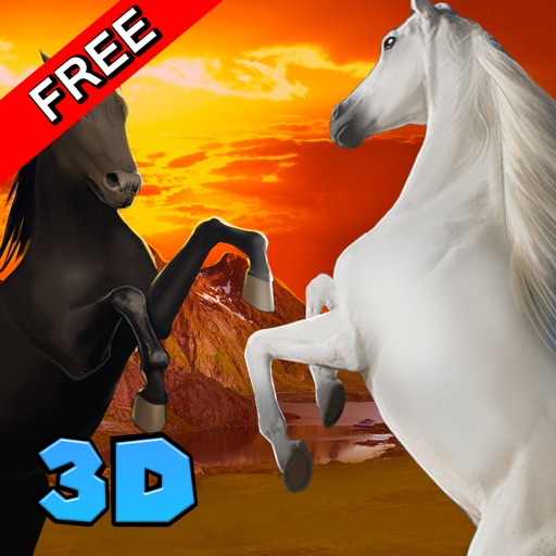 Wild Horse Survival Simulator 3D Icon