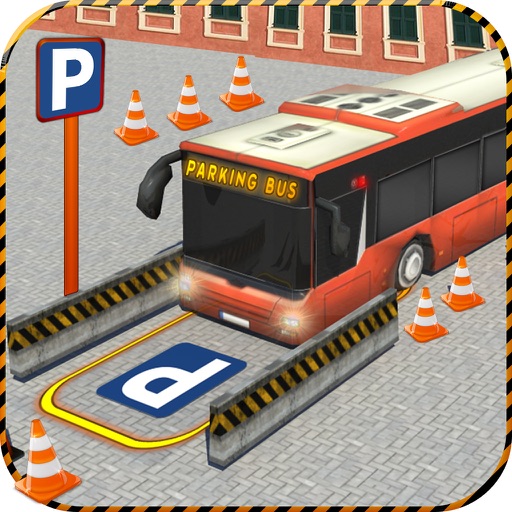 City Dr. Bus Parking 3D Icon