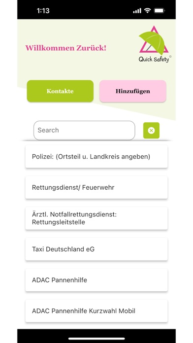 Notrufnummern App Quick Safety screenshot 4