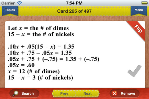 GRE Prep Math Flashcards Exambusters screenshot 2