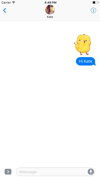 Funny Baby Chicken Animated Stickers