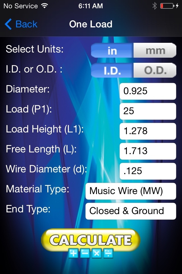 Springulator Spring Calculator screenshot 2