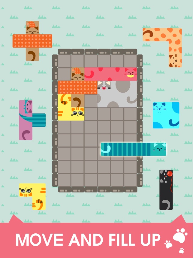 Nekodorakku Block Puzzle Screenshot