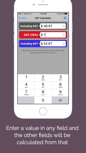 GST Kiwi - New Zealand Goods and Services Tax Calc(圖4)-速報App
