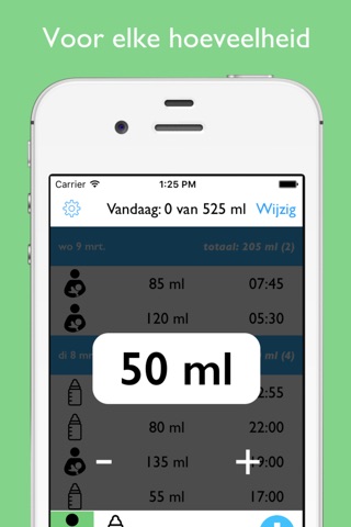 Feed Me - Baby Food, Sleep en Diapers Tracker screenshot 2