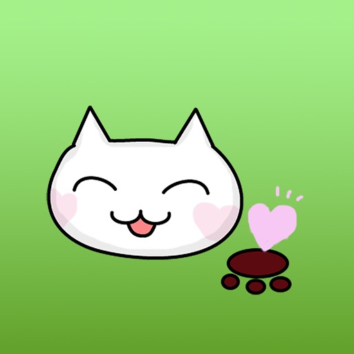 Houdini The Cat With Heart Mark Stickers Icon