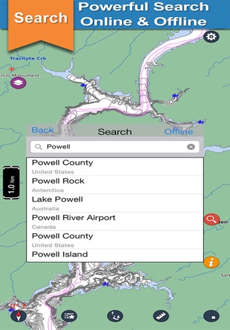 Powell - Glen Canyon N offline lake & park trails screenshot 4