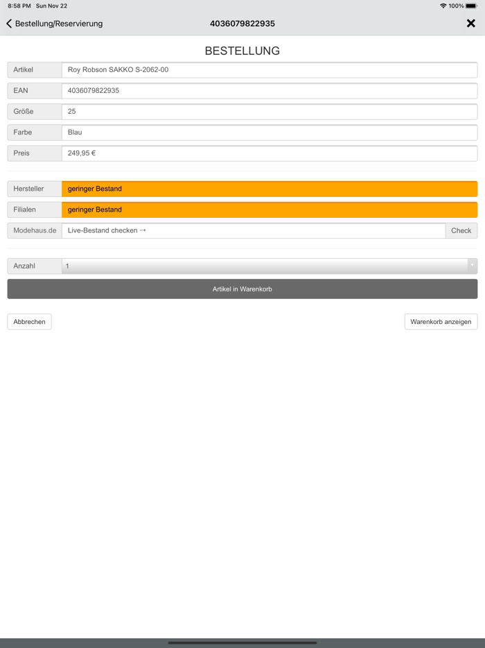 Modehaus.de Mitarbeiter