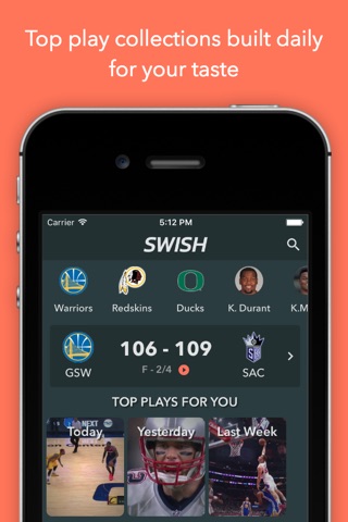 Swish - Sports Highlights screenshot 3
