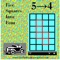 The Five Squares Into Four puzzle is a "bar-bet" challenge to change a configuration of five squares into configuration of four squares by moving two sides