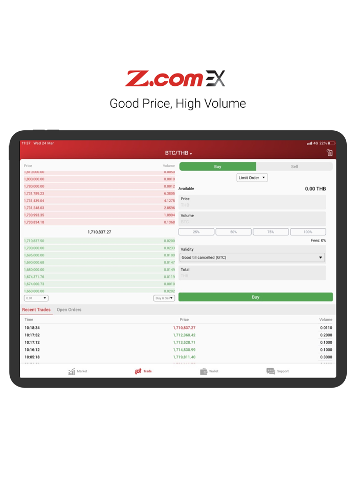 Z.com EX - Buy/Sell Bitcoin