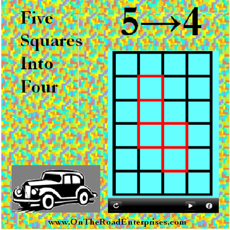 Activities of Five Squares Into Four