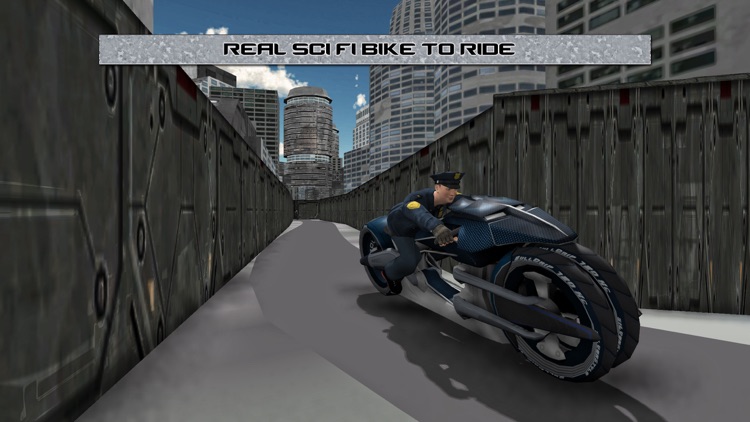 Sci-Fi Police Bike Crime Chase & Riding Simulator