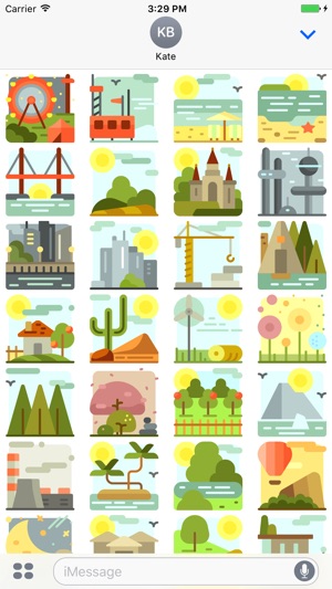 LandscapesMoji - Vacation Trip Stickers(圖2)-速報App