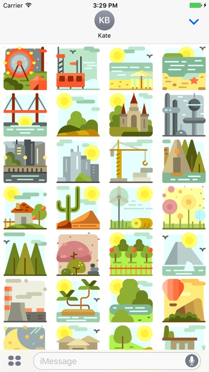 LandscapesMoji - Vacation Trip Stickers